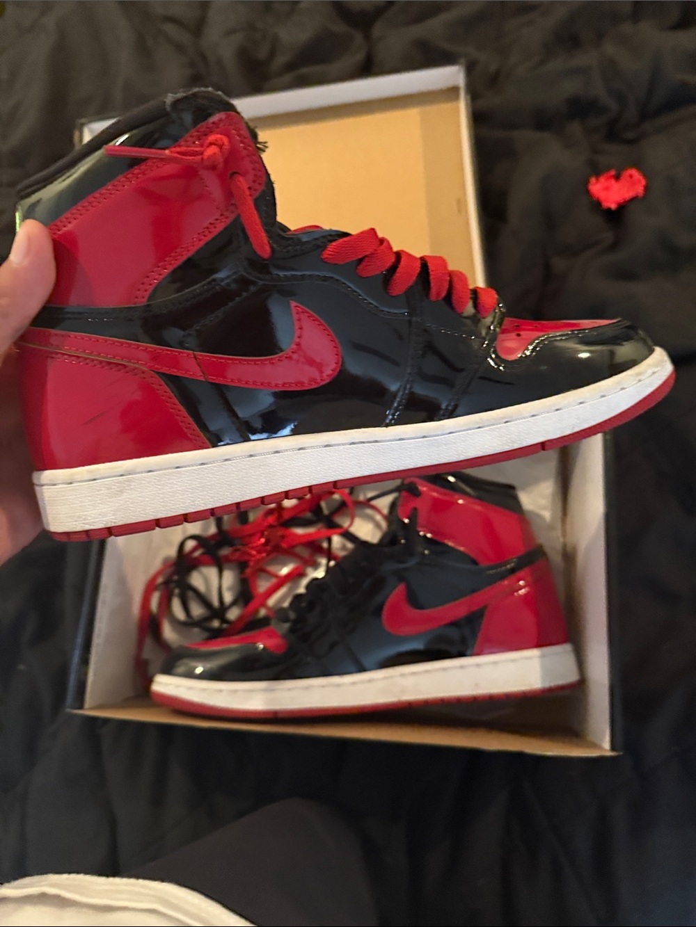 Nike Black Box with Bold Red Swoosh